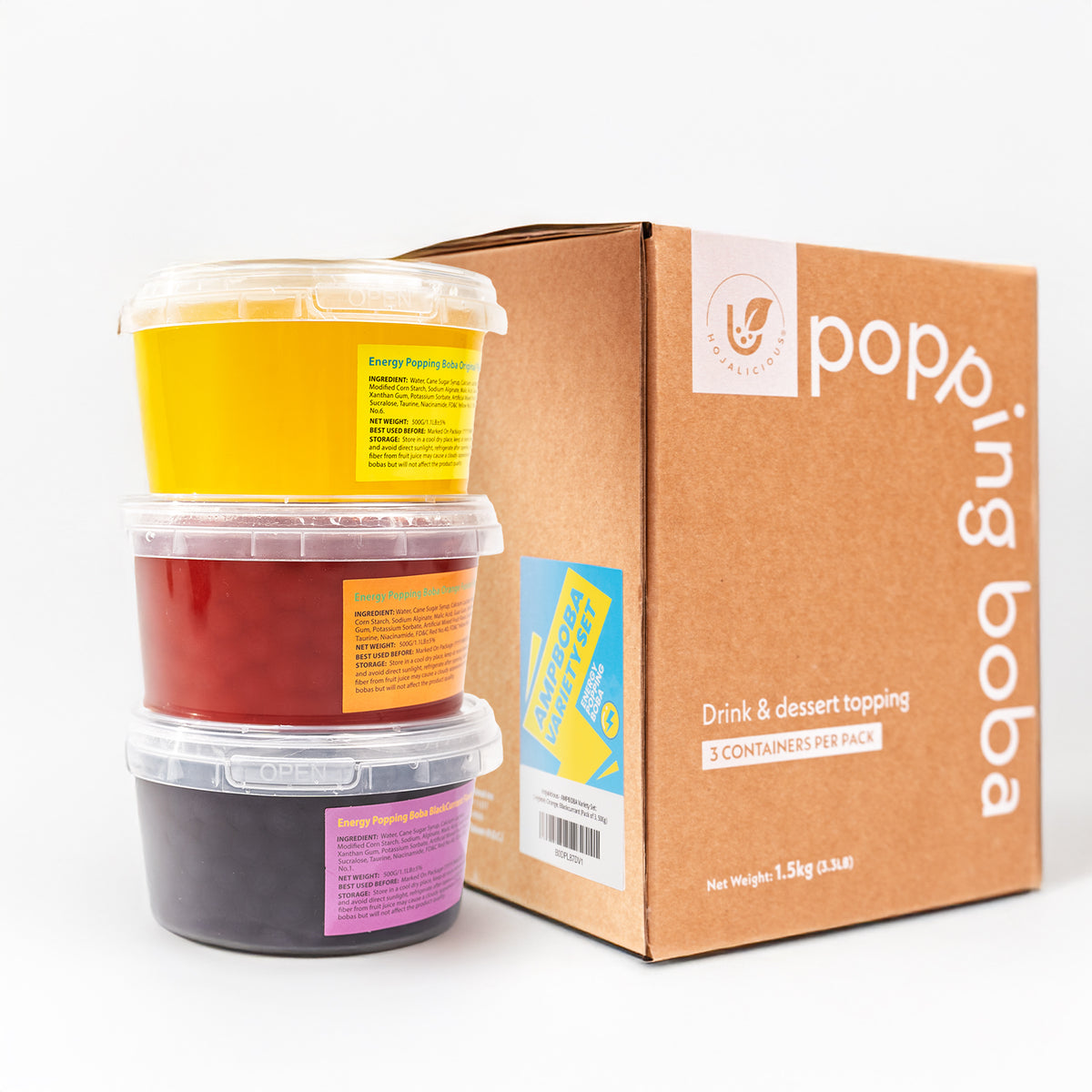 Swiiyo Popping Boba Trio Set (Pack of 3, 500g Each)