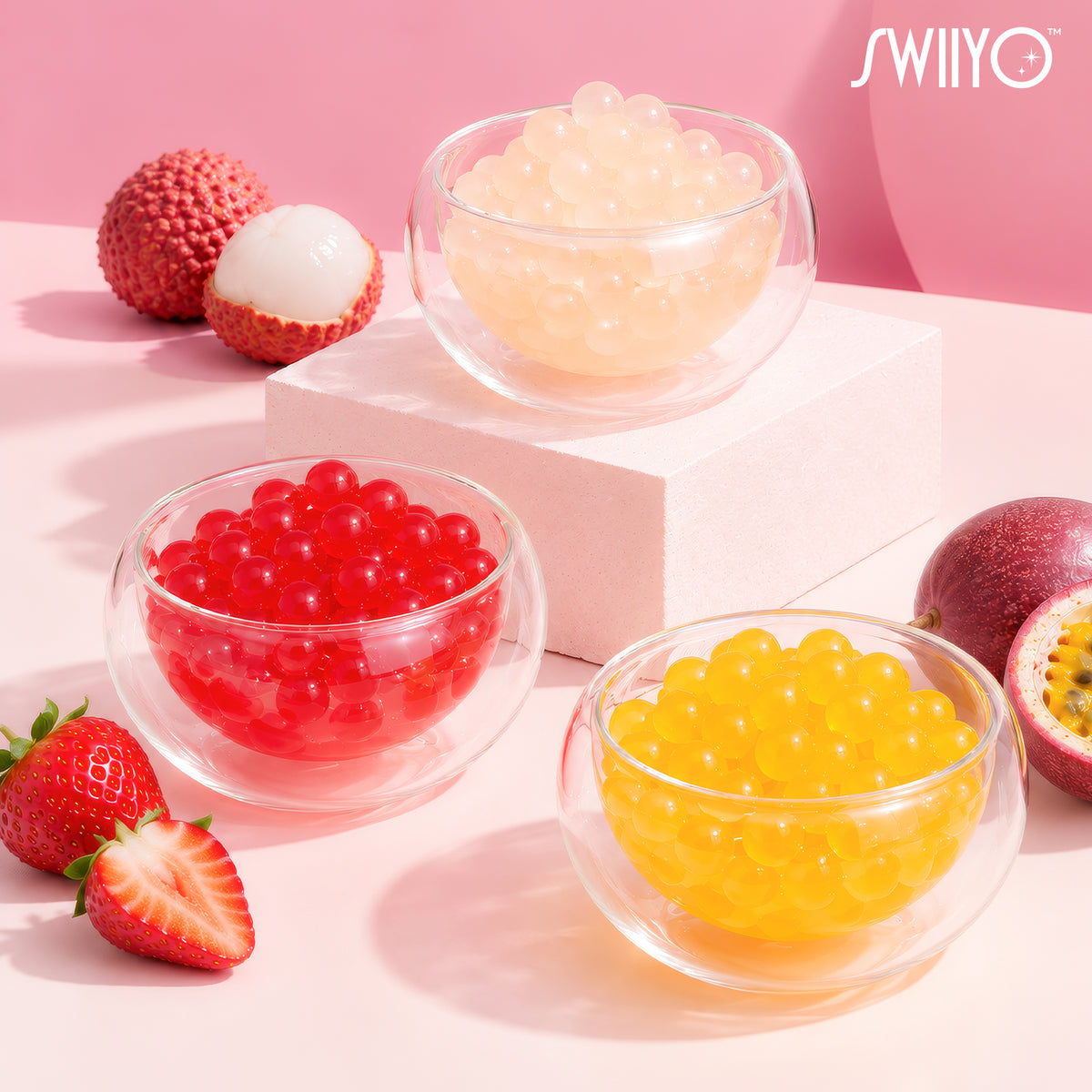 Swiiyo Popping Boba Trio Set (Pack of 3, 500g Each)