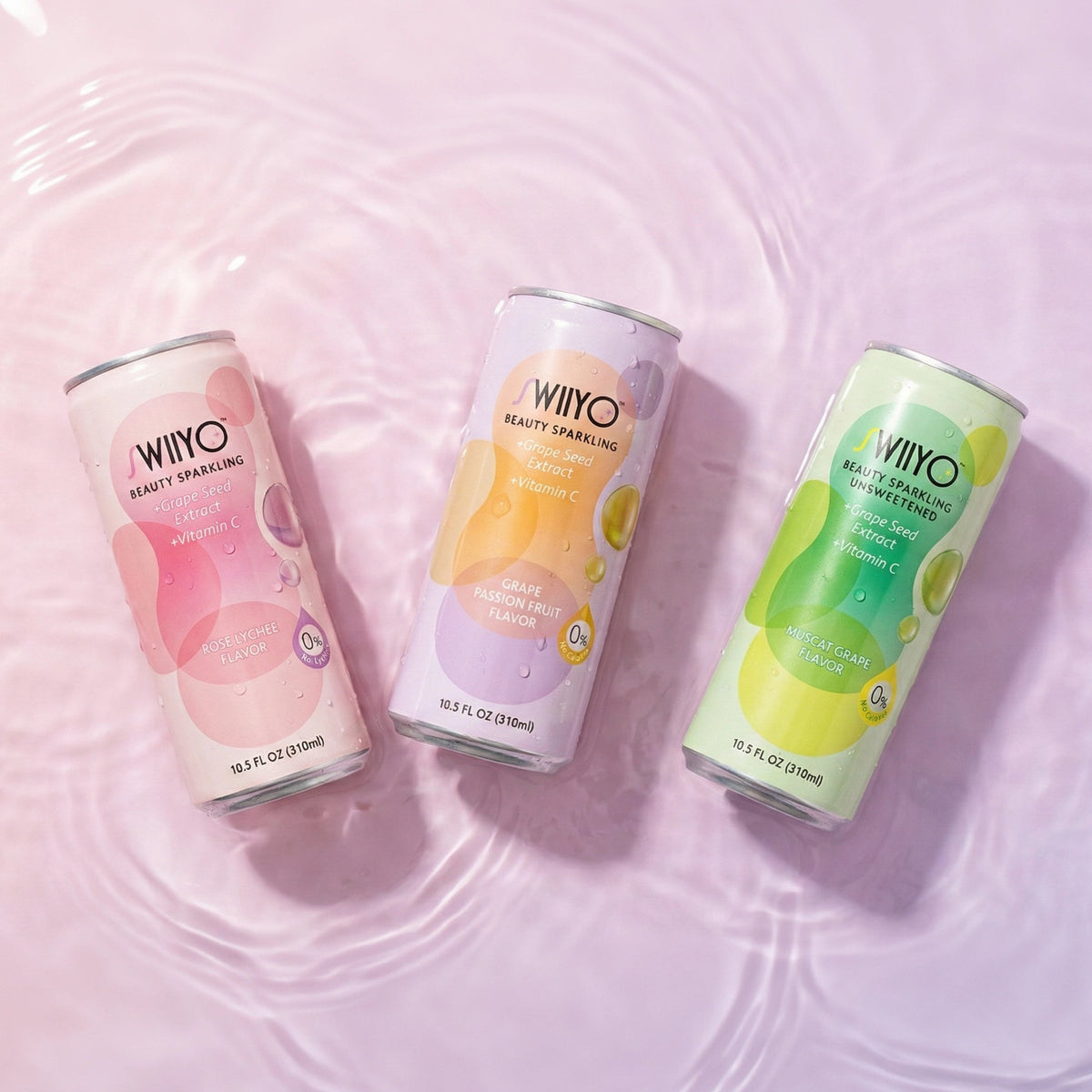 Swiiyo Aura Beauty Sparkling Trio (Three Flavors, One Glow Ritual)