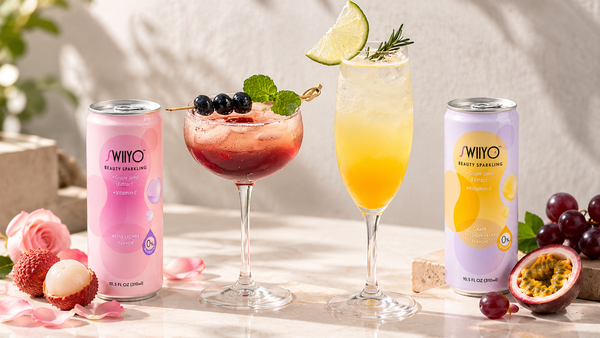 Swiiyo Rose Lychee mocktail and Grape Passion cocktail recipes