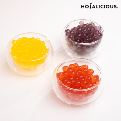 Popping Boba Variety Set: Original,Orange, Blackcurrant