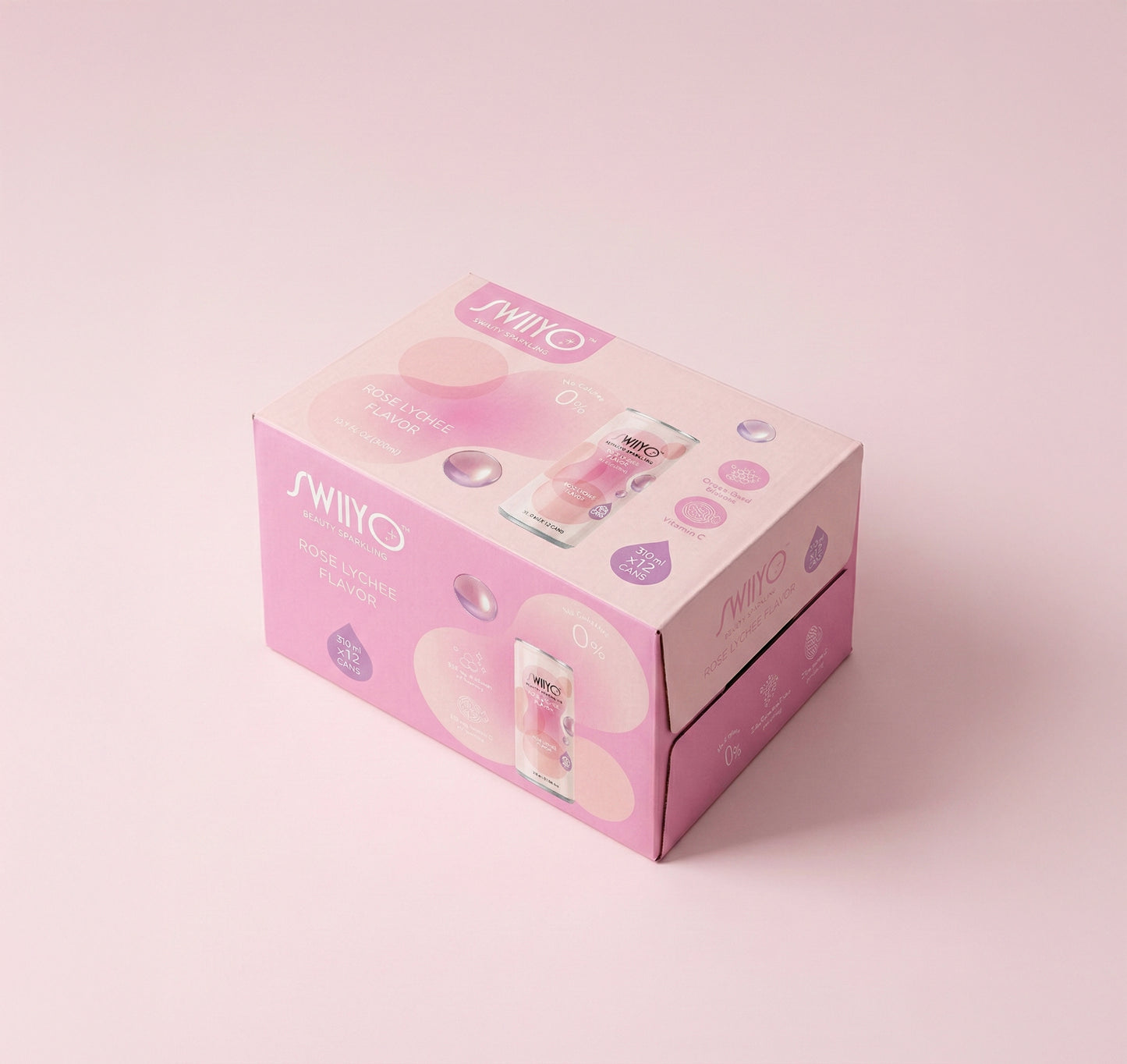 Eau Gazeuse Swiiyo Aura Beauty – Rose Litchi