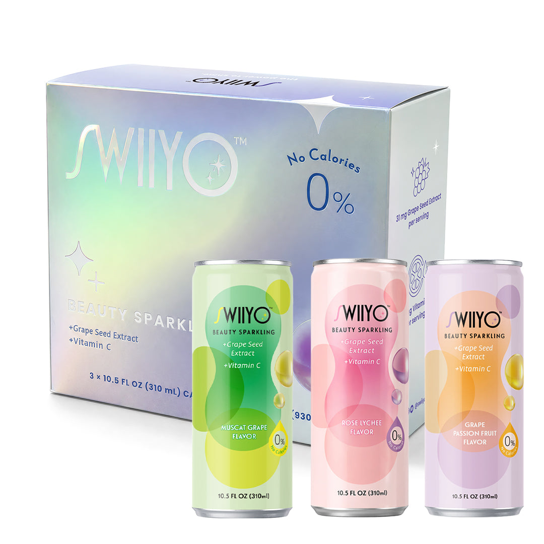 Swiiyo Aura Beauty Sparkling Trio (Three Flavors, One Glow Ritual)