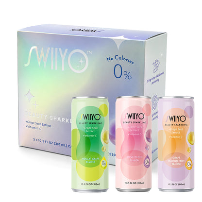 Swiiyo Aura Beauty Sparkling Trio (Three Flavors, One Glow Ritual)