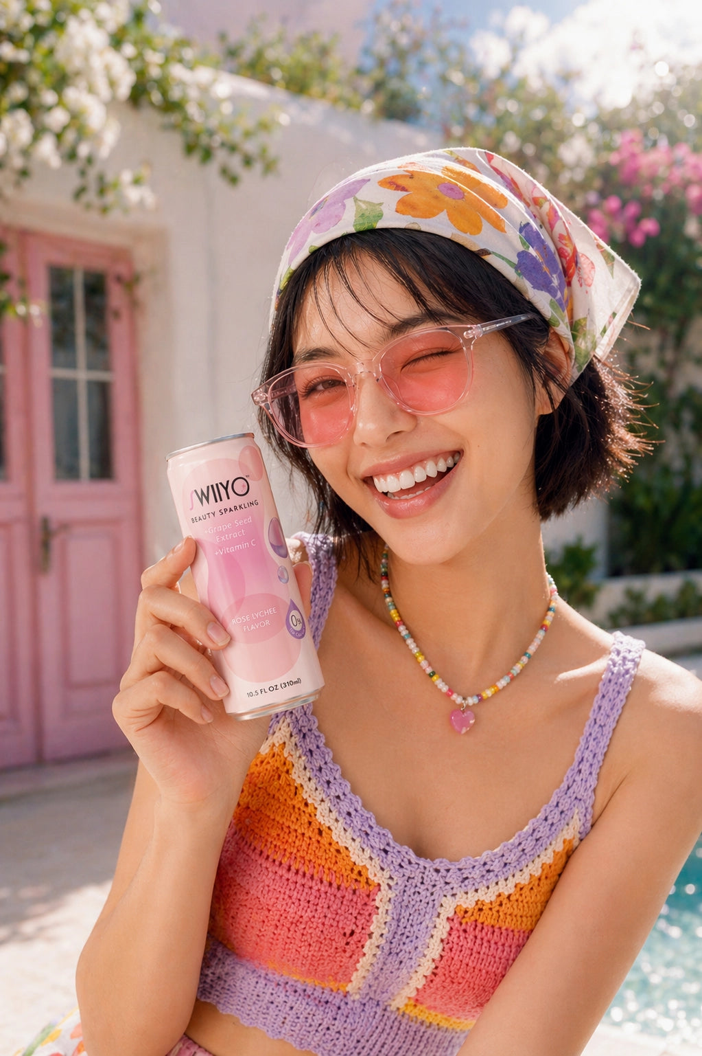 Eau Gazeuse Swiiyo Aura Beauty – Rose Litchi