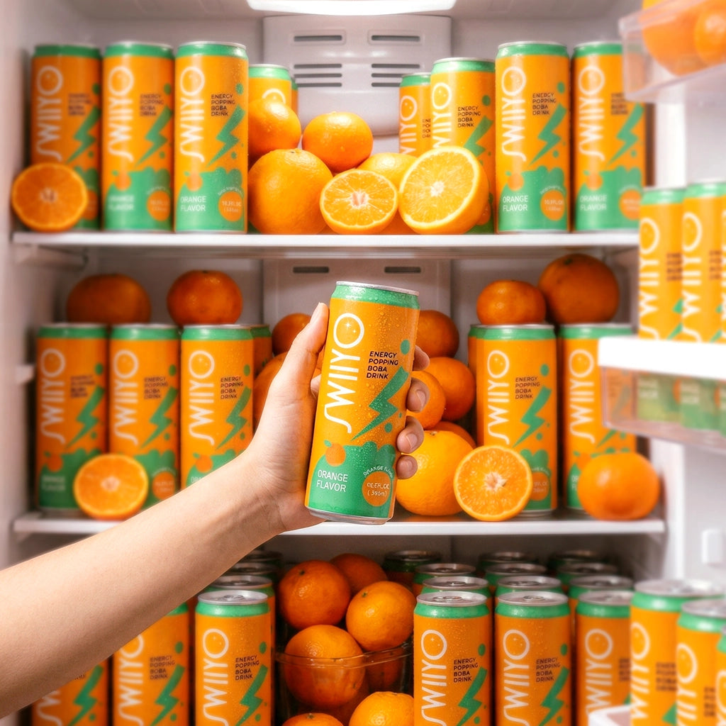Swiiyo Energy Popping Boba Drink – Orange
