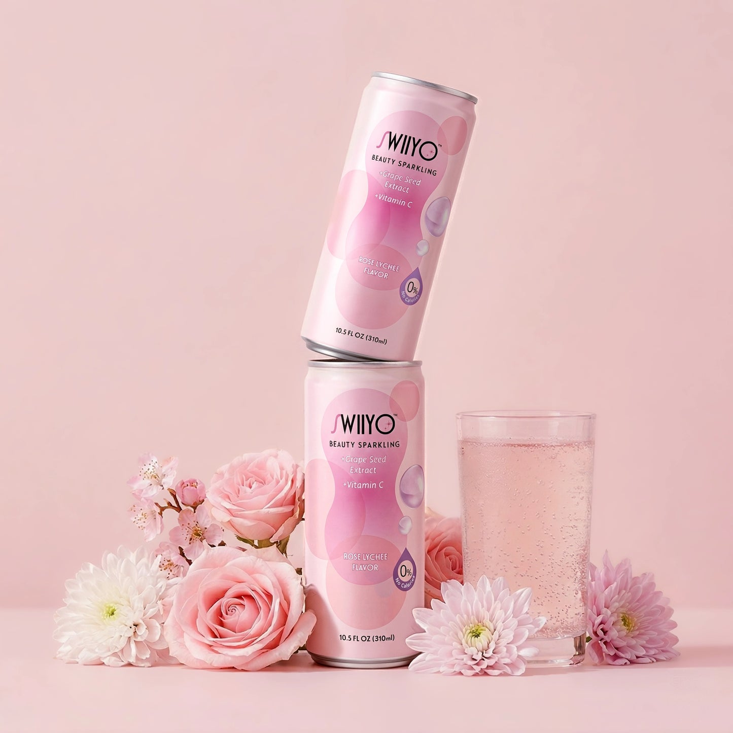 Eau Gazeuse Swiiyo Aura Beauty – Rose Litchi