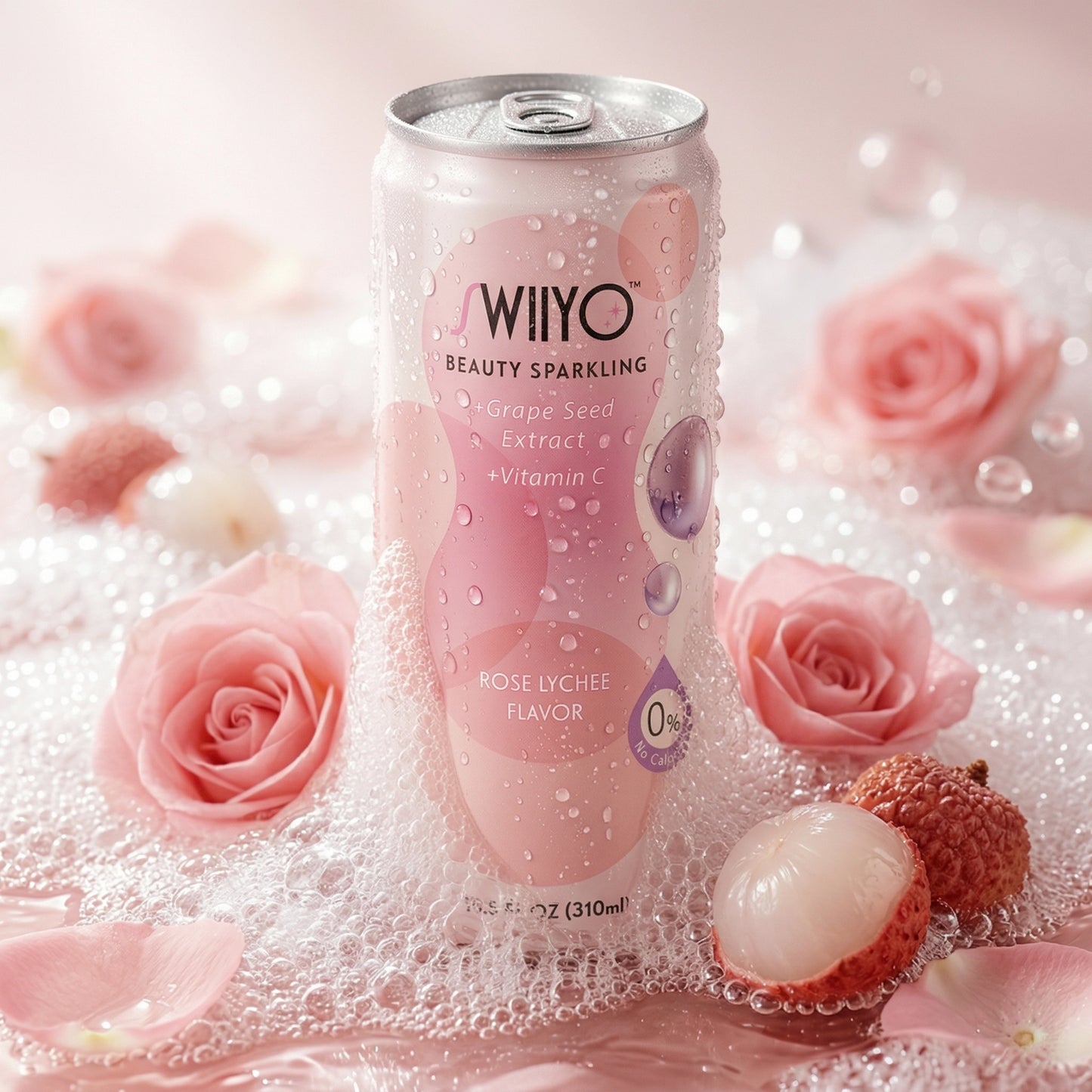 Eau Gazeuse Swiiyo Aura Beauty – Rose Litchi